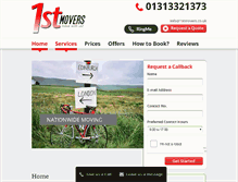 Tablet Screenshot of 1stmovers.co.uk